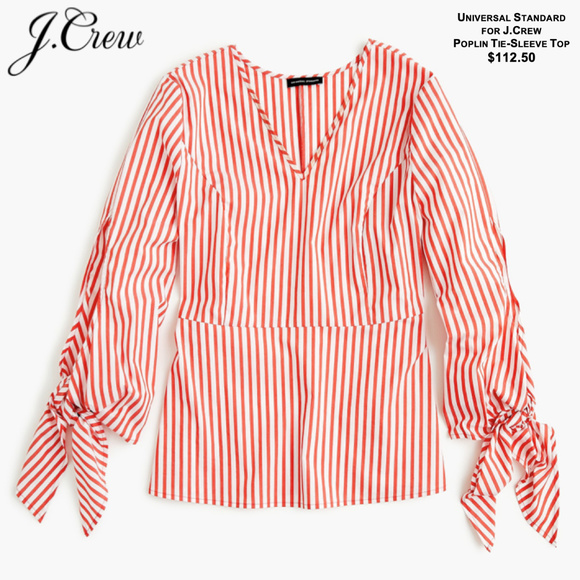 Universal Standard for J.Crew - Poplin Tie-Sleeve - Picture 5 of 6